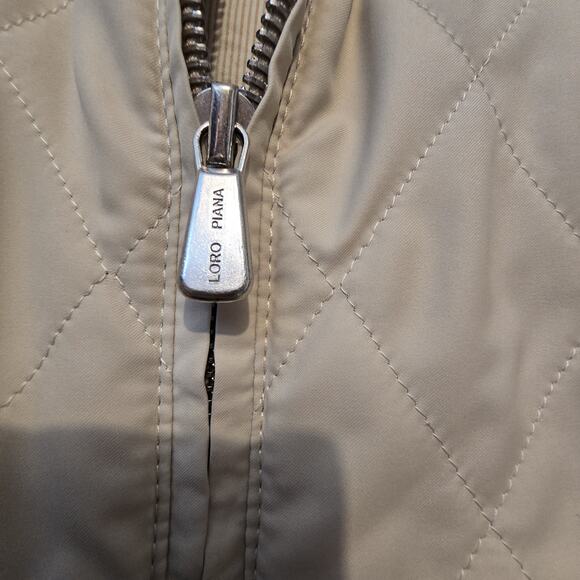 Loro Piana Womens Quilted Jacket Sz IT44 US 8 Italy Luxury Designer Old Money - Picture 3 of 16